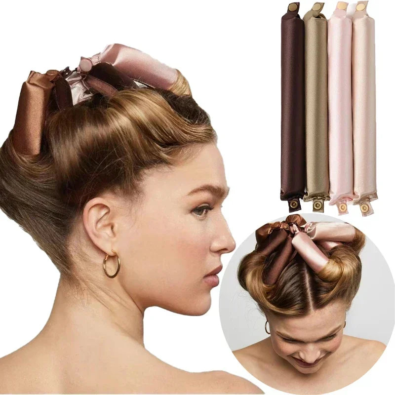 Maison Bloom Satin Heatless Curling Set