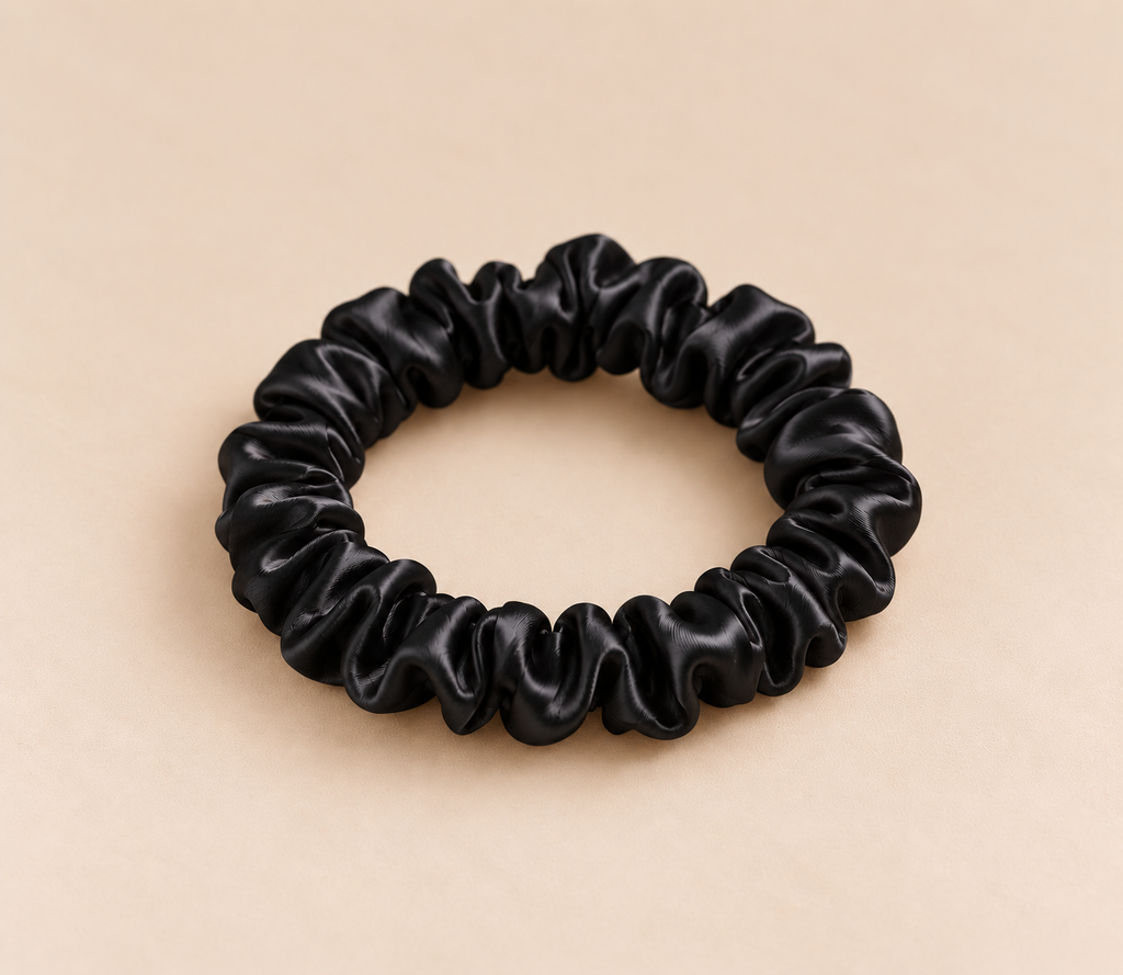Keimi Bloom Mulberry Silk Scrunchies