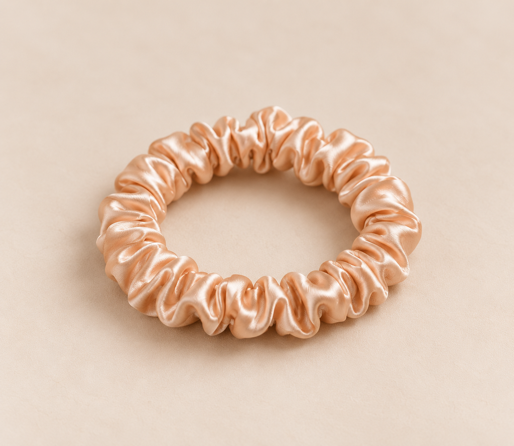 Keimi Bloom Mulberry Silk Scrunchies