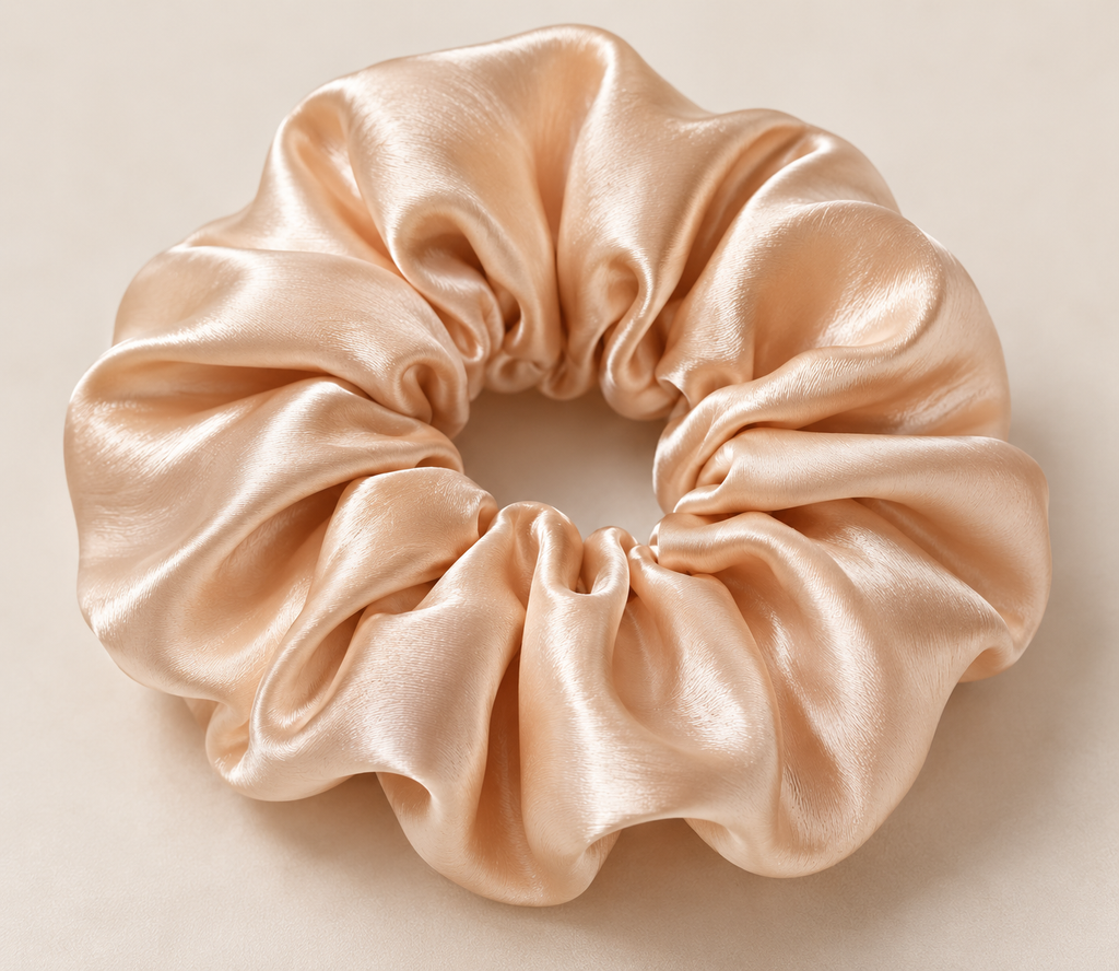 Keimi Bloom Mulberry Silk Scrunchies