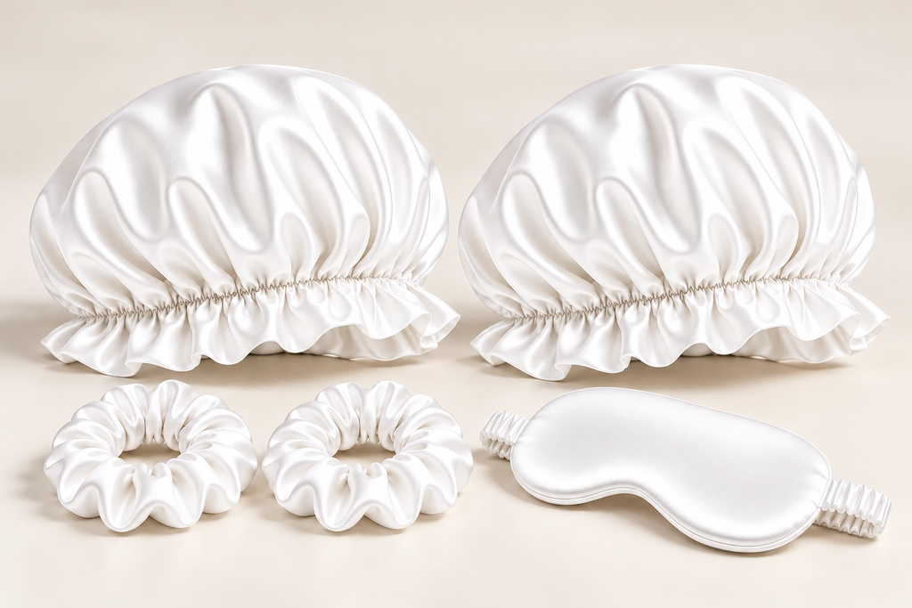 KEIMI BLOOM 22 Momme Bonnet Pair Beauty Sleep Set