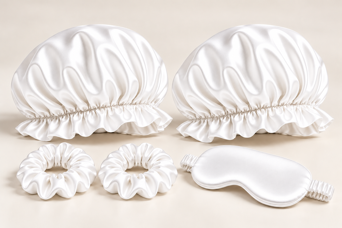 KEIMI BLOOM 22 Momme Bonnet Pair Beauty Sleep Set